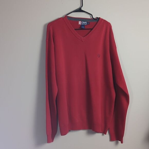Chaps Ralph Lauren vnack cotton sweater pullover unisex large - Picture 5 of 7
